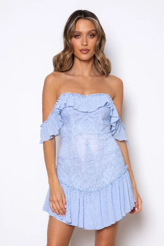 Markdowns Dreamer Mini Dress - Blue