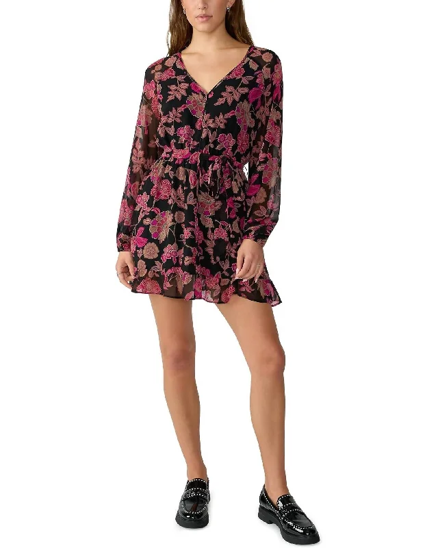 Best Bargains Printed Sensation Soft Dress In Cranberry Bloom