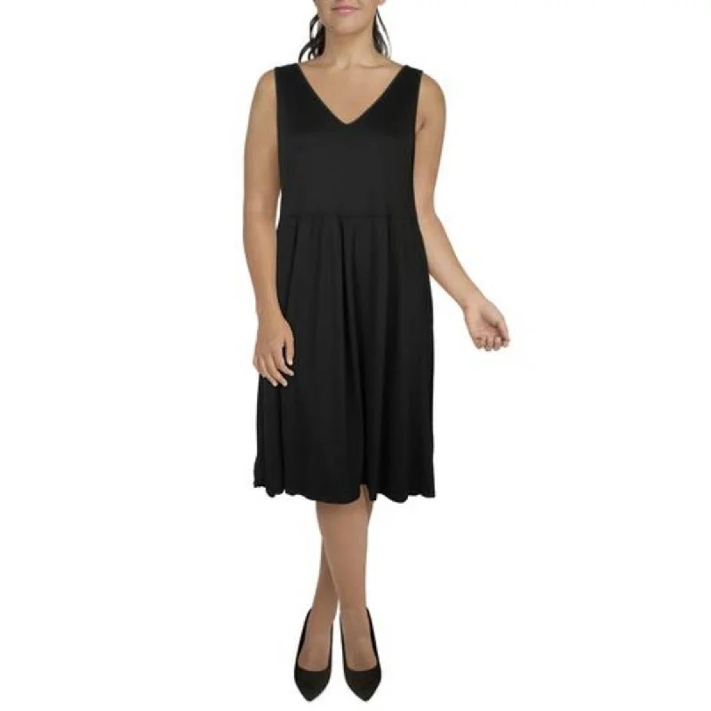 Today’s Deal Womens T-Shirt Dress Side Pockets Fit & Flare Dress