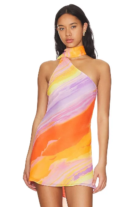 Price Smash Vivid Perspective Mini Dress