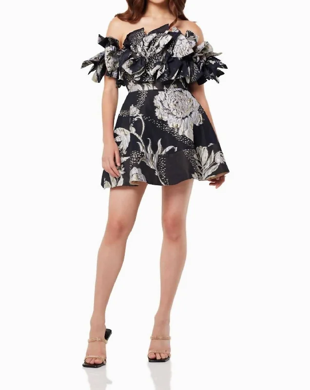 Online Only Mancuso Mini Dress In Black Multi