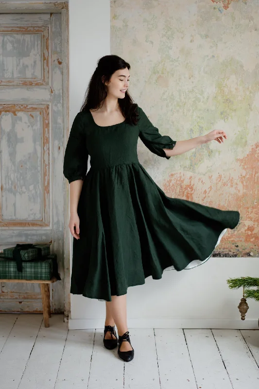 Quick Sale Carmen Dress, 3/4 Sleeve