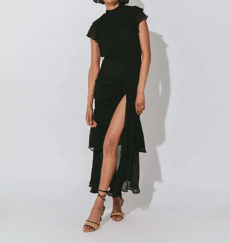 Limited Time Cecilia Ankle Dress In Black