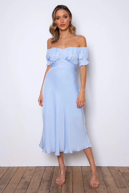 Price Cut Samantha Dress - Sky Blue
