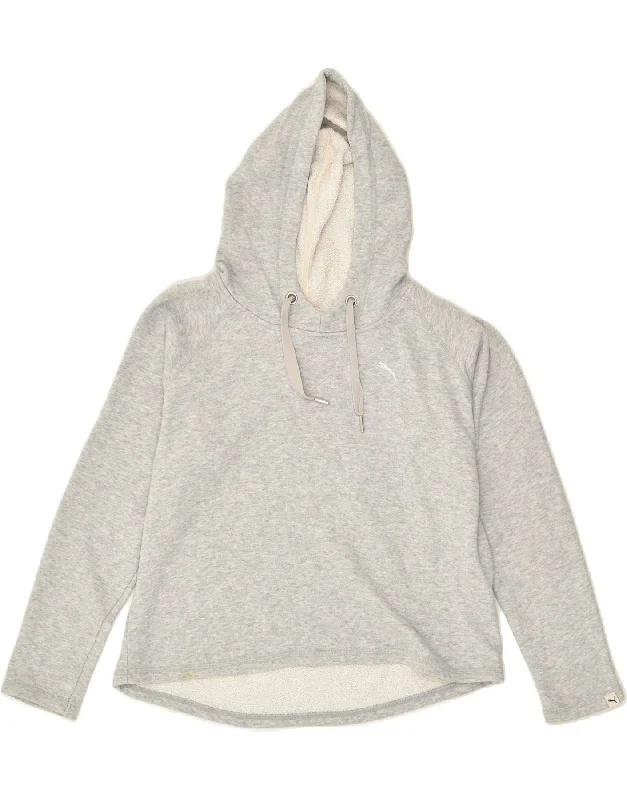 Reduced Prices GAP Womens Hoodie Jumper UK 10 Small Grey Cotton