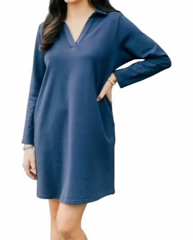 Massive Deals Tunic Dress In Navy