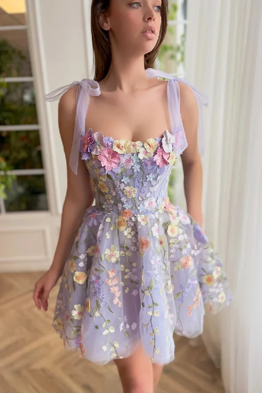 Special Buy Seasons of Love 3D Floral Embroidered Mini Dress