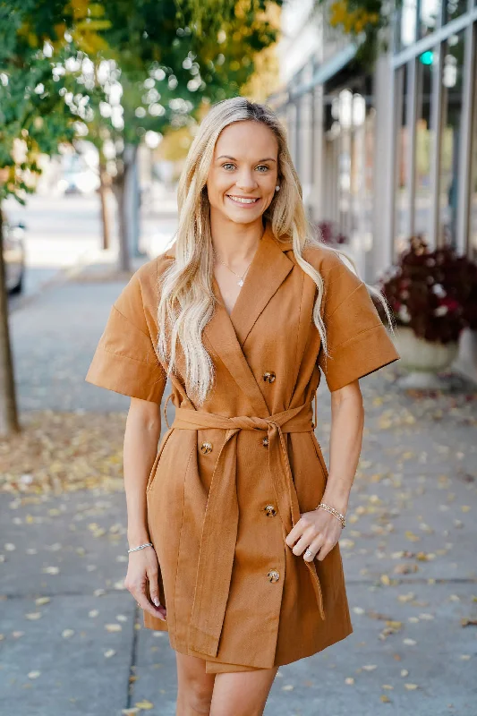 Blowout Sale Beverly Button Tie Dress