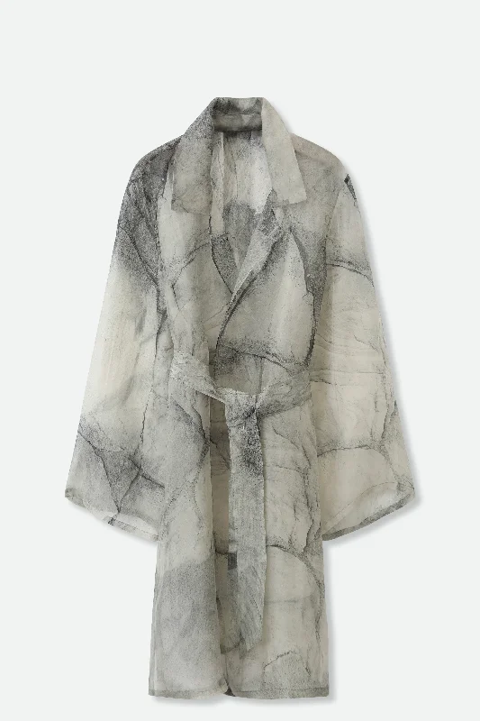 Amazing Deals BLYTHE SILK ORGANZA DRESS JACKET IN STONEY GREY
