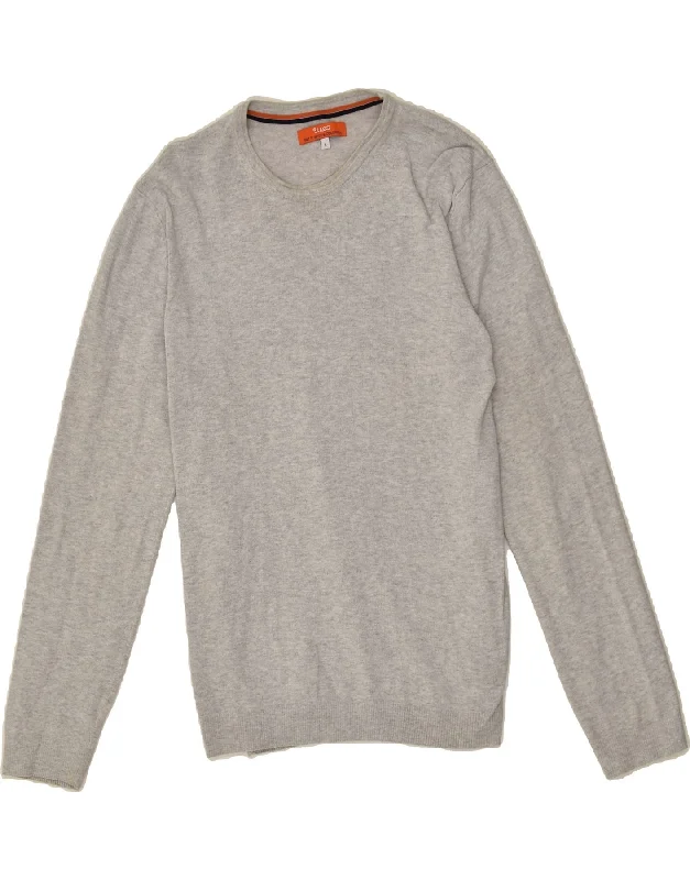 Early Access JULES Womens Crew Neck Jumper Sweater UK 16 Large Grey Cotton