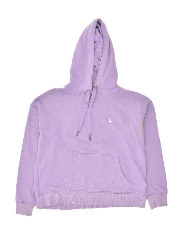 Special Savings JACK WILLS Womens Oversized Hoodie Jumper UK 4 XS Purple Cotton
