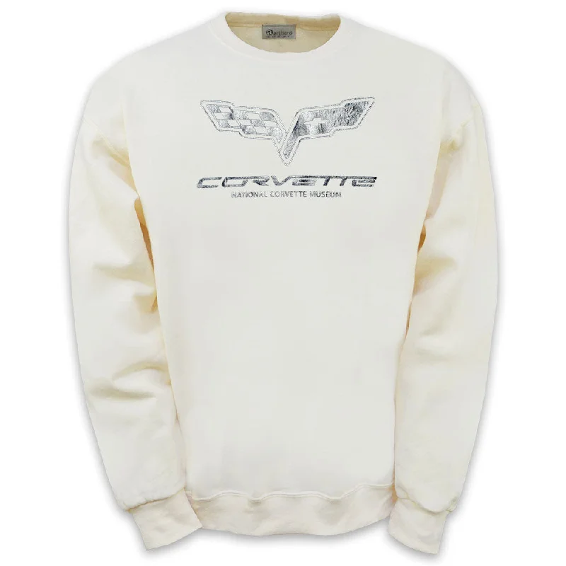 Overstock Sale C6 Corvette Foil Emblem Classic Sweatshirt
