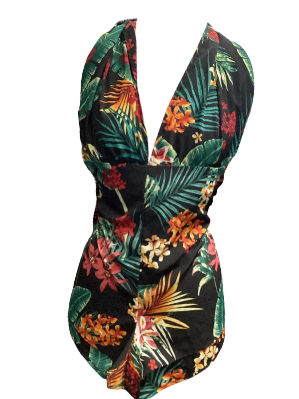 Sneak Peek Sale Floral Print Romper Shein, Size 3x