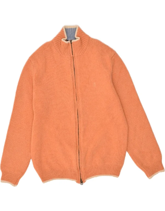 Closeout Sale MARINA YACHTING Womens Cardigan Sweater UK 18 XL Yellow Virgin Wool