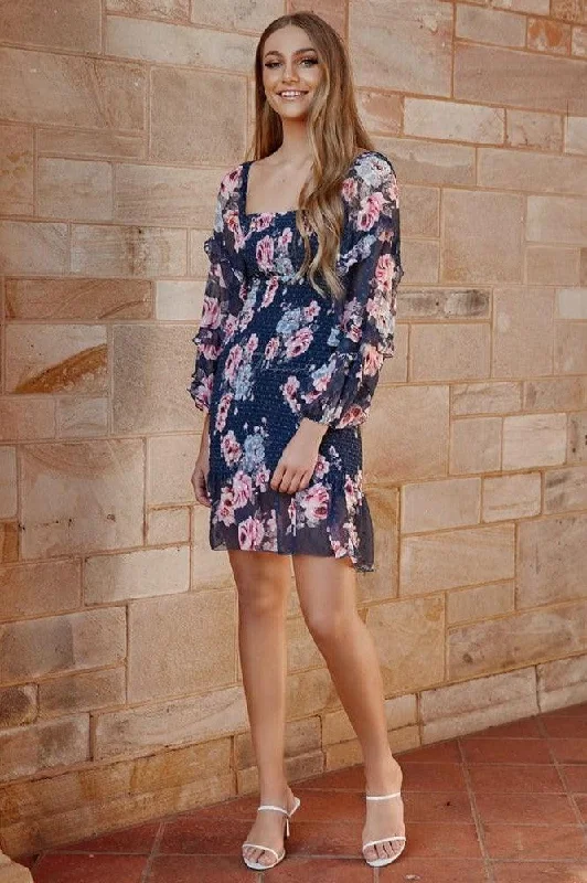 Discount Days Gail Dress - Navy Floral (Final Sale)
