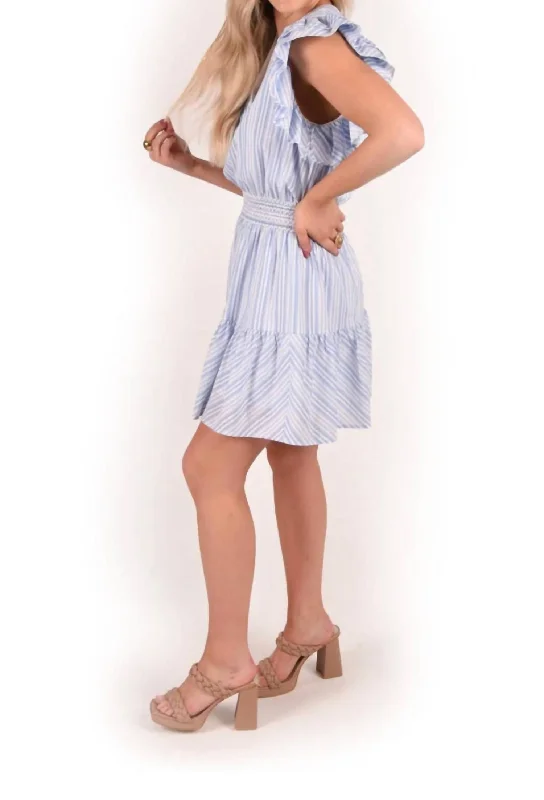 Steals and Deals Maggie Dress In Santorini Stripe