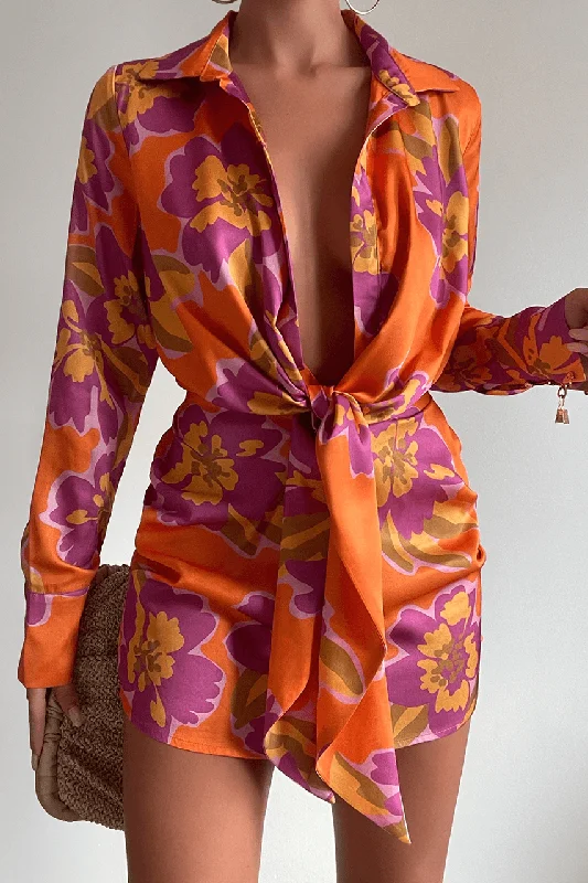 Limited Time Offer Aja Orchid Dress - Orange