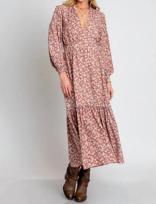 Lowest Prices Cassandra Dress In Cinnamon Spice