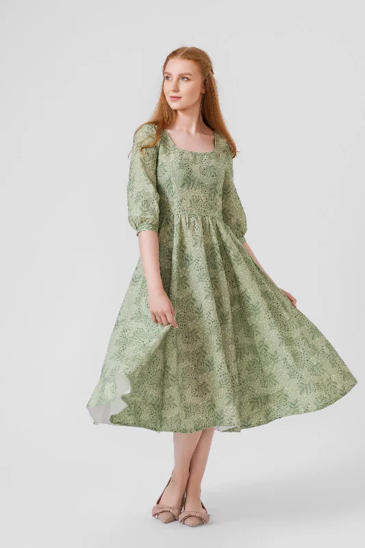 Online Only Carmen dress, 3/4 Sleeve