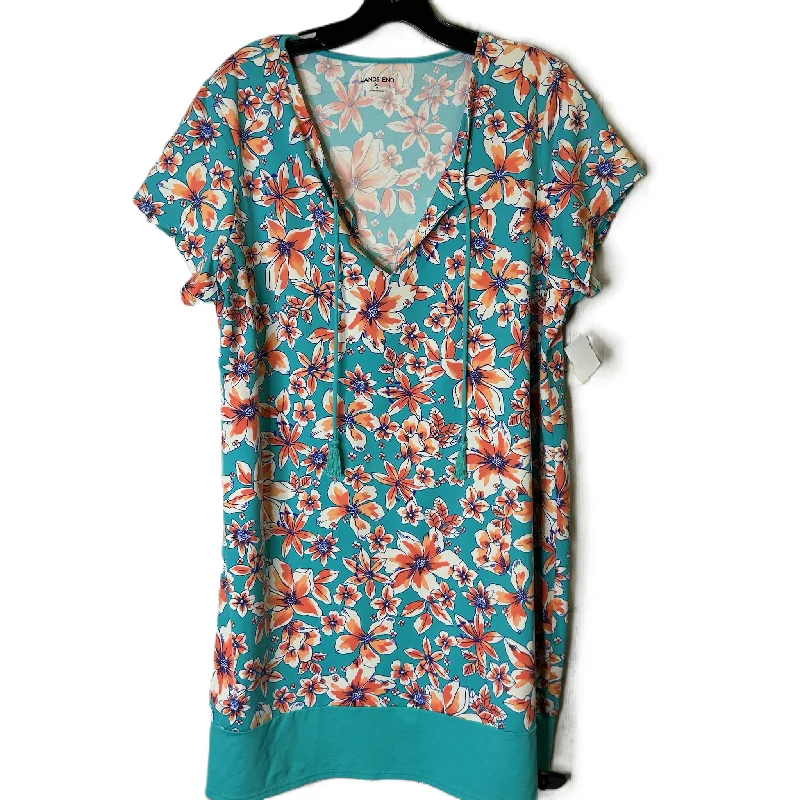 Exclusive Preview Blue Athletic Dress By Lands End, Size: Xl