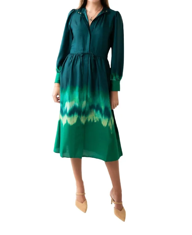 Bargain Bin Calipso Midi Dress In Vert
